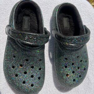 Crocs Galaxy Glitter Lined Size 6 Ladies